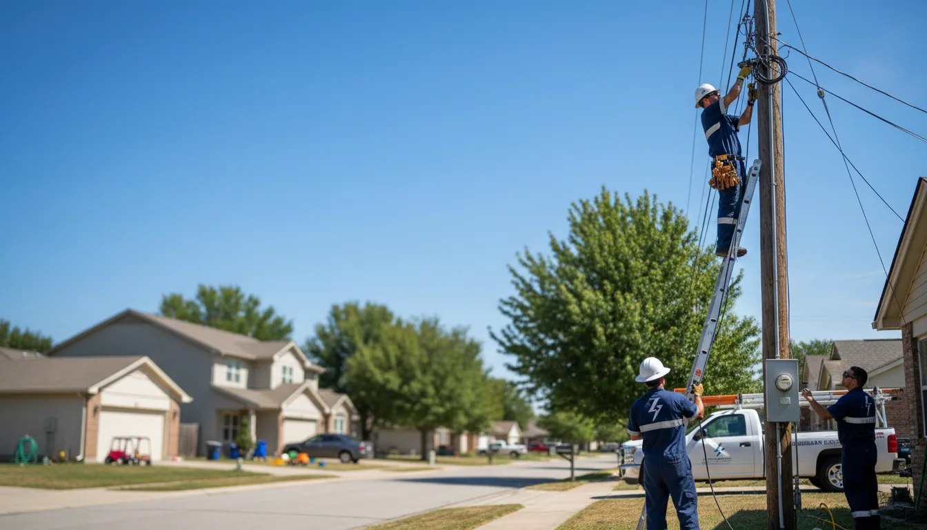 Residential electrician providing installation services in Caledonia, OH